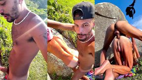 deixei a rabeta braquela e tatuada do rafinha bem arrombada,estourada,botelhada e leitada no morro da praia - foda completa