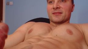 Euro Model Hunky Shows Off Ass and Plays with Dick