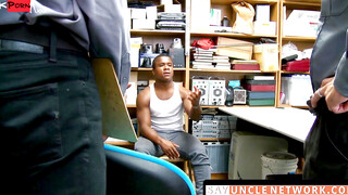 "Ebony Thieves Raw Triple Penetration Gang Bang"