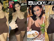 Sinning On South Beach With Gorgeous Brunette Roxie Sinner