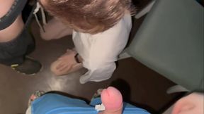 Gay gangbang - sex train of twinks, driven by daddy - cum in ass and on face