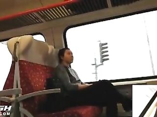 Shlong Flash On Train