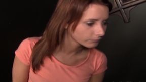 Skinny Sinning Redhead Sucks Gloryhole Dick