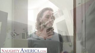 Naughty America - Audrey Madison wants to reward her neighbor by giving him a hard fuck!!