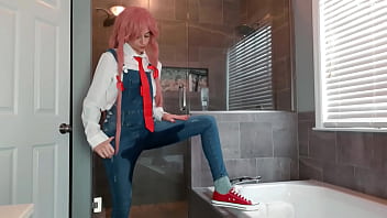 Yuno Gasai Wetting Denim Overalls &amp_ Panties Sage Eldritch