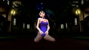 fan service  CM3D Please look at me Bunny girl in ecchi dance 2 ecchi voice WARNING