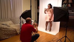 Black Beauty BBW Olivia white cock fucked in the wrong room