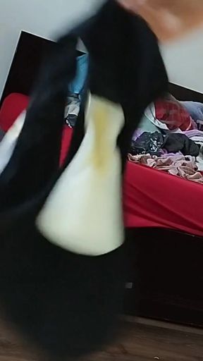 Epic moment from &quot;Amateur wife masturbates with her fingers in her pussy.&quot;