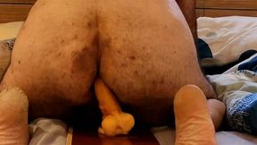 Riding on this big dildo