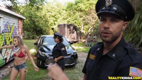 Carolina Sweets' Wild Outdoor Bondage in a Sneaky Escape