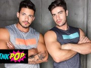 TWINKPOP - Muscular Hunk Daniel Montoya Bends Bottom Alejo Ospina Over & Bangs His Tight Ass