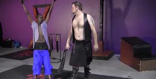Interracial domination with two guys who choose PAIN