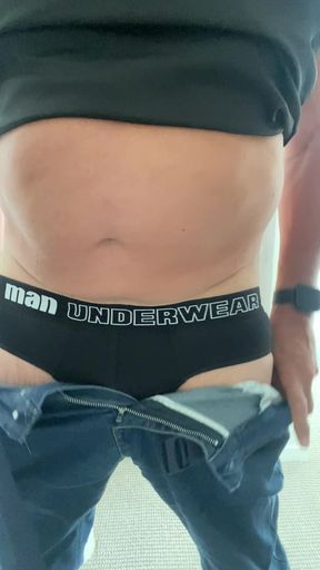 Older man uncut cock