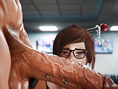 Horny Chubby Bitch gets Destroyed in the Gym by Monster BBC (3D Sexgame) HQ