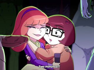Mystery Fuck - Velma and Daphne get group-fucked by toon monsters