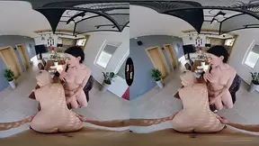 Sexy brunettes Sara Bork and Virgin Butterfly share a lucky stepbro in naughty