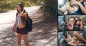 Alex Mae Endures Rough Sex & Outdoor Rope Bondage for a Ride - HelplessTeens
