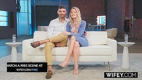 Tiny Hotwife Sammm Next Door Holds Hubbys Hand While She Devours Monster Bbc