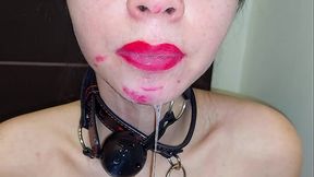 I fuck an obedient bitch in my mouth and fill her dirty mouth with sperm (Squirt Orgasm 69)