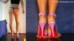 Stella squeezes the Cum out with her sharp High Heels - Part 1 (MD) - Cockbox Trampling in Stilettos