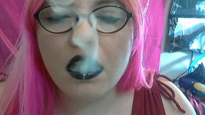 Goth Princess Smoking Cig & Strapon Vintage Video