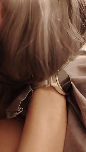 Close-up! I wake up my mother-in-law this milf, she sucks me and I cum in her mouth   Clip 3