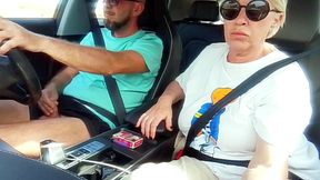 Family car ride with stepmom