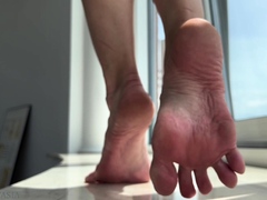 Maitresse Madelines solo foot fetish POV