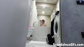 ”My step sister would be pissed when she finds out I filmed her taking bath”