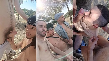 EXHIBITIONIST FUN!!! BY LEO BULGARI, XISCO FREEMAN & JEY DRAGON - FULL AMAZING OUTDOOR VIDEO!!!