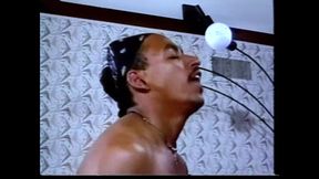 Interracial Orgy for Two Lesbians Fucked by a Pack of Big Black Cocks