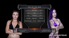 sheena rose vs stephie staar female wrestling