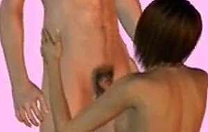 3d anime teen with freckles sucking cock