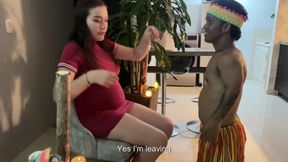 I Give My Hot Stepsister a Very Sexy Hawaiian Show, She Gets Horny and I End up Sticking My Nice Cock in Her Huge Ass