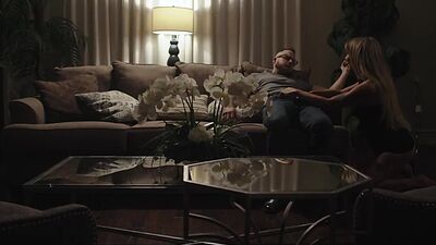 Sexy trans penetrates dirty guy in ass in missionary
