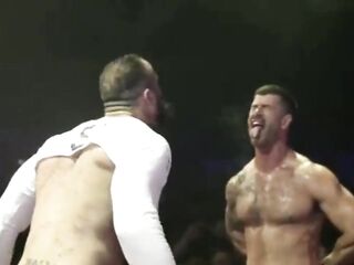 GAY PORNSTARS IN PUBLIC STAGE