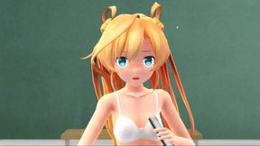 【MMD】First night in the classroom【R-18】