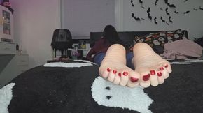 Your big black cock belongs to me and your going to do nothing but stroke it for my soft gorgeous feet