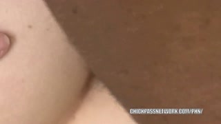 Slutty redhead Allison Wyte gets fucked in the ass