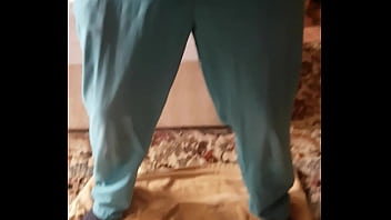 Pissing my blue trousers