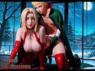 Naruto x Tsunade hentai anime golden-haired mother i'd like to fuck cg