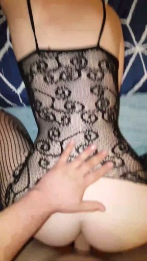 Kate in Fishnets Ass to Mouth and Cum