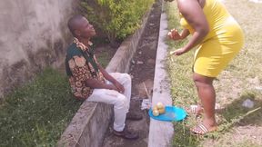 Street Boy Lure Orange Seller to an Uncompleted Building Fuck Her Till He Cum