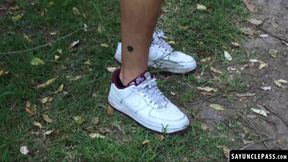 Bautista Nores and Leonel Russell caught in wild forest foursome