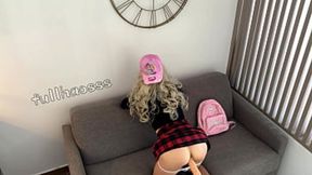 Asian stepdad deep throats young Japanese teen 18yo creampie creampie