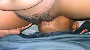 She asks me to let her fuck the delivery man.
