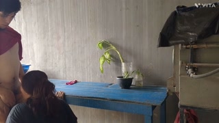 I hired a maid and fucked her at my in-laws' house.