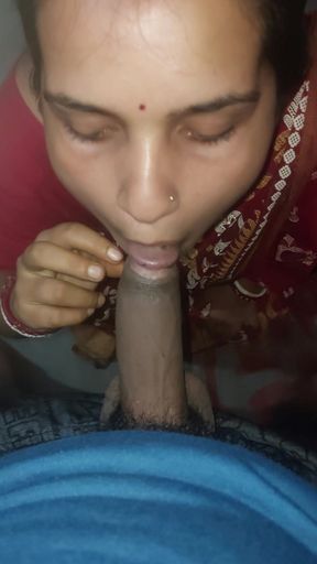 Desi Indian housewife blowjob