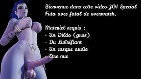 JOI hentai French with widowmaker in Overwatch