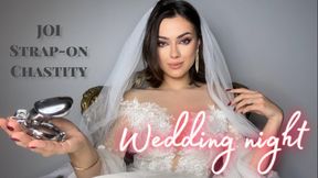 Chastity JOI and strap-on for the wedding night and rest of your life POV | Lady Perse